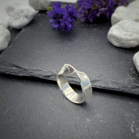 ANILLO BANDA DE MOEBIUS, ANILLO INFINITO DE PLATA, MILAGRO ROUSSE