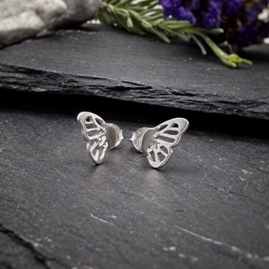 PENDIENTES ALAS DE MARIPOSA DE PLATA, ALAS MINI DE MARIPOSAS, MILAGRO ROUSSE