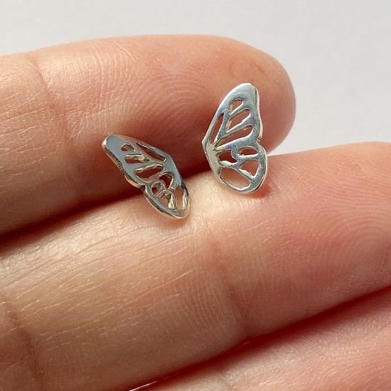 PENDIENTES ALAS MARIPOSA DE PLATA, MILAGRO ROUSSE