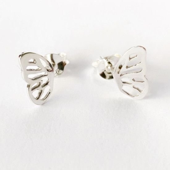 PENDIENTES ALAS MARIPOSA PEQUEÑAS, PENDIENTES DE PLATA