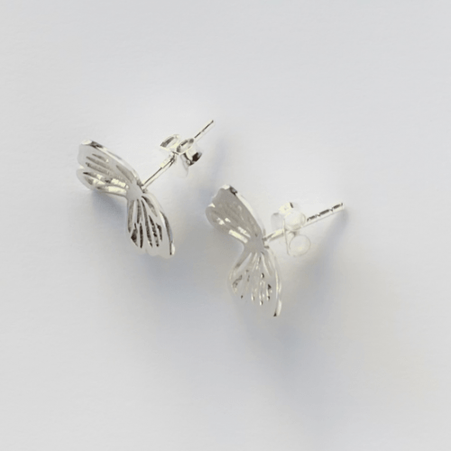 Pendientes de Mariposas de Plata Pequeñas Milagro Rousse