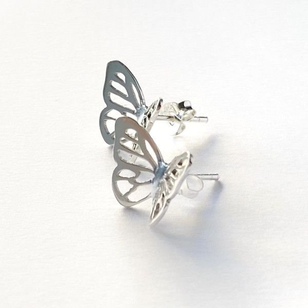 Pendientes Mariposas Pequeñas de plata 925, pendientes pequeños, Milagro Rousse