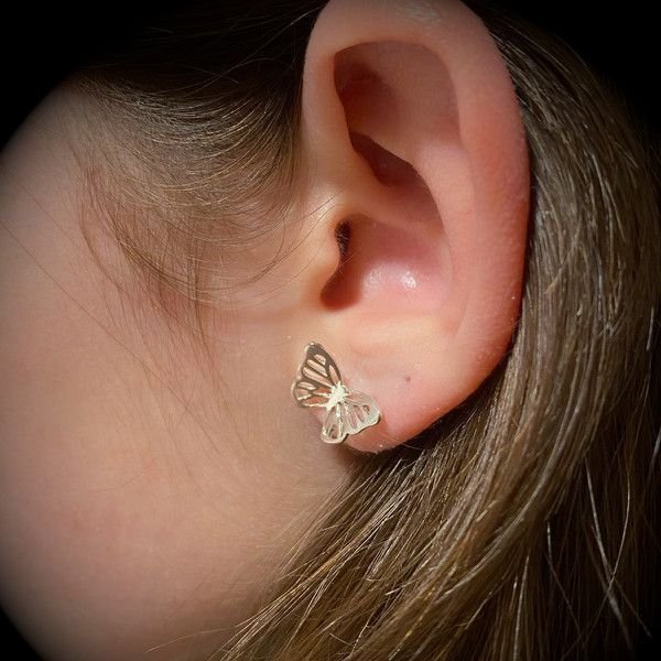 Pendientes Mariposas Pequeñas, pendientes para niñas, Milagro Rousse