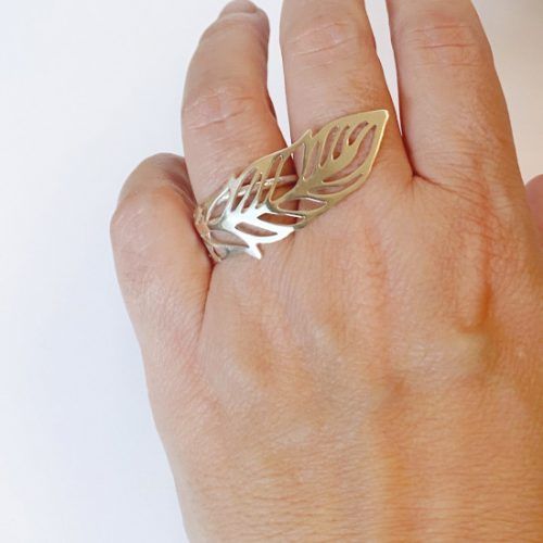 Anillo para varios dedos de plata, anillo diseño orgánico Milagro Rousse