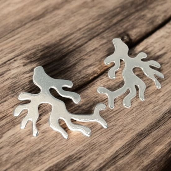 PENDIENTES CORALES, PENDIENTES FIGURAS MARINAS, MILAGRO ROUSSE