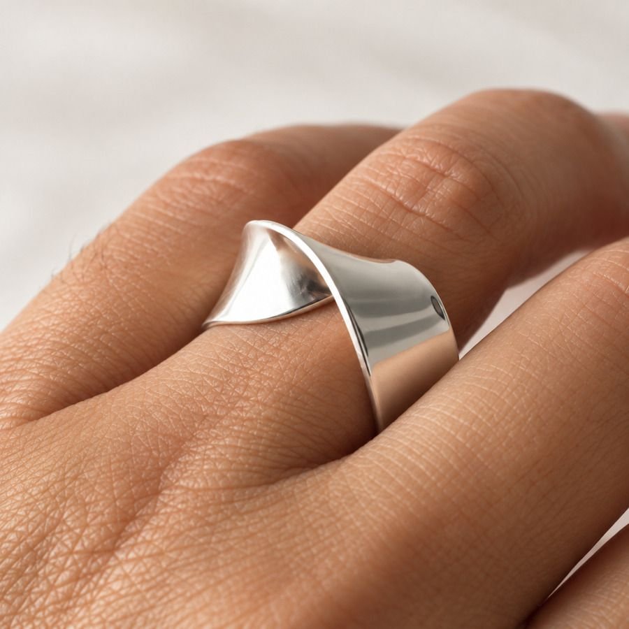 ANILLO MOEBIUS, ANILLO DE PLATA, ANILLO MINIMALISTA